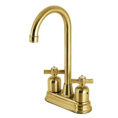 Kingston Brass KB8497ZX Bar Faucet, Brushed Brass KB8497ZX